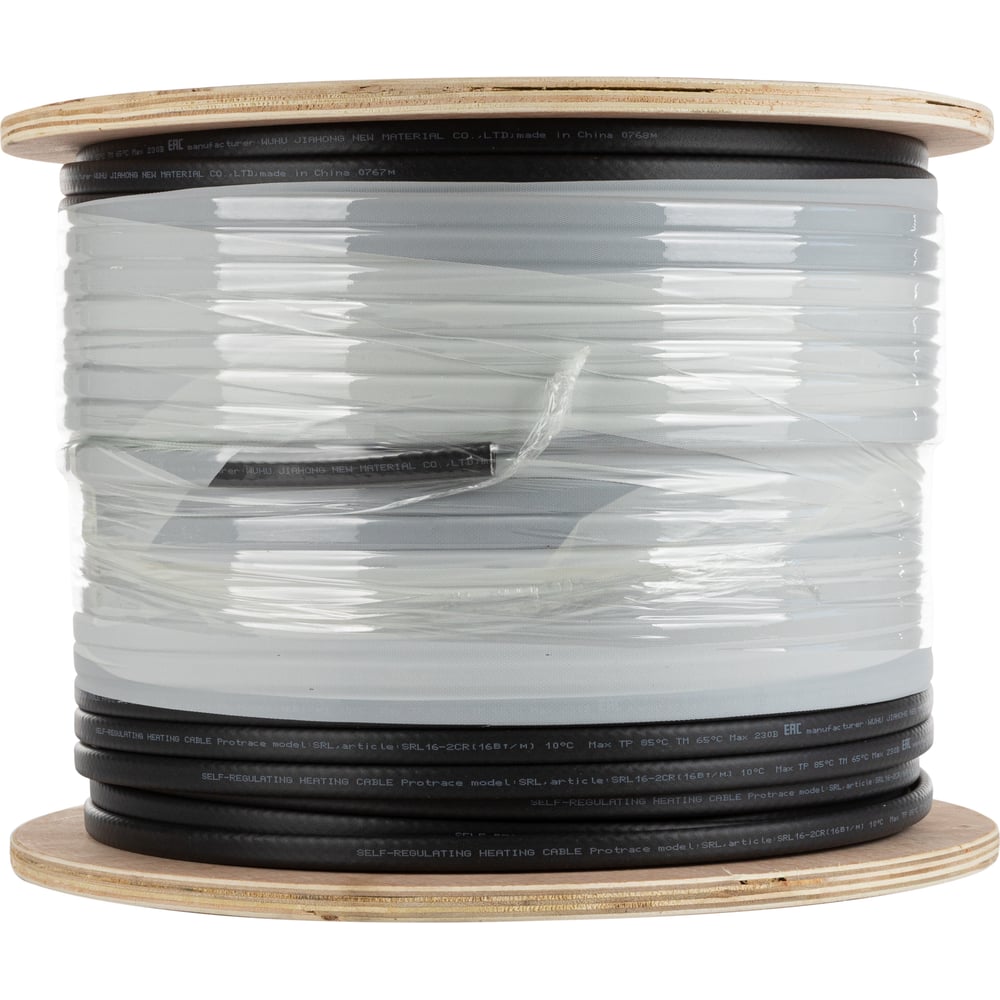 Саморегулирующийся греющий кабель Обогрев Люкс SRL 16-2CR 40 м, 640 Вт ...