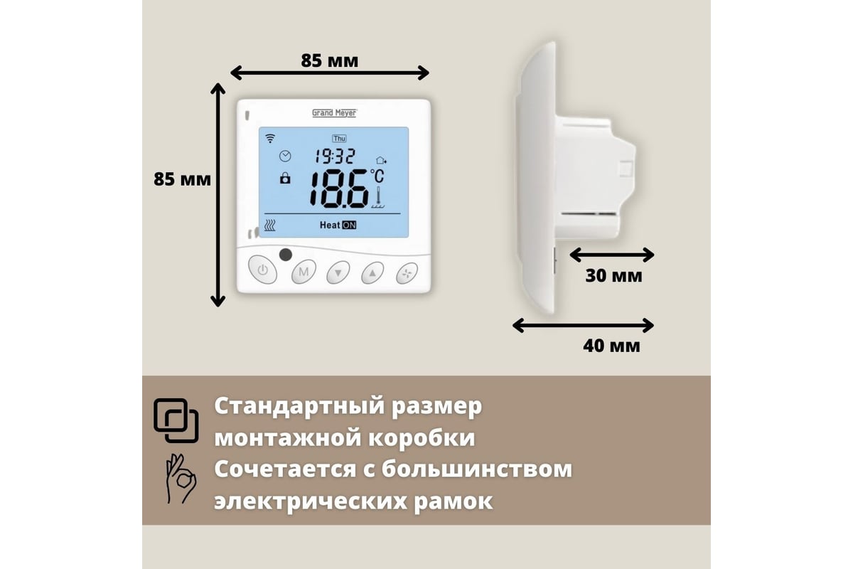 Теплый пол в стяжку нагревательный кабель ТеплоСофт Профи 5 м, 75 Вт, с ...