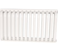 Радиатор ROMMER rst 2030/14 стальной 2 трубчатый, боковое подключение, белый (в комплекте 4 кронштейна) rst-203014-010 RG0091E2A4SRDT