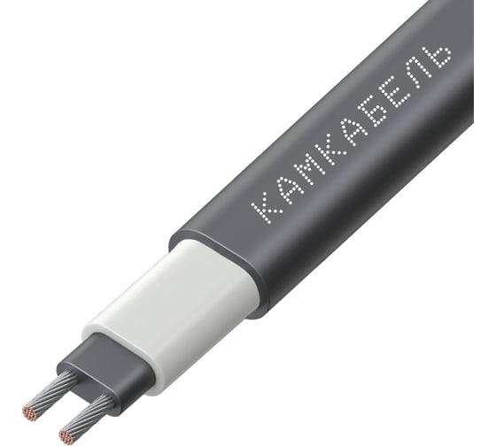 Саморегулирующийся нагревательный кабель Камкабель TENon Light 17 Вт/м 50м 1Х1П64Ж01200000050 1