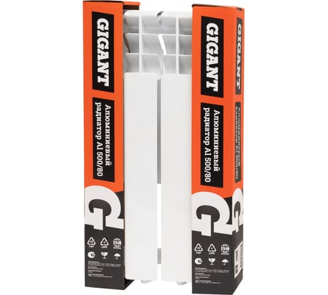 Алюминиевый радиатор Al 500/80 4 секции Gigant GRA58-4