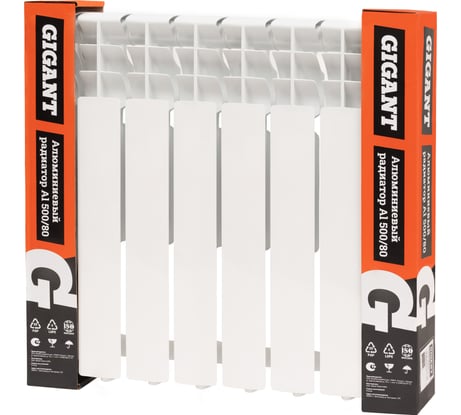 Алюминиевый радиатор Al 500/80 8 секций Gigant GRA58-8