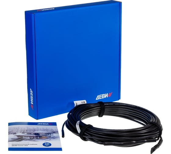 Нагревательный кабель ДЕВИ snow-30t 300 Вт, 230 В, 10 м 89846000R 1
