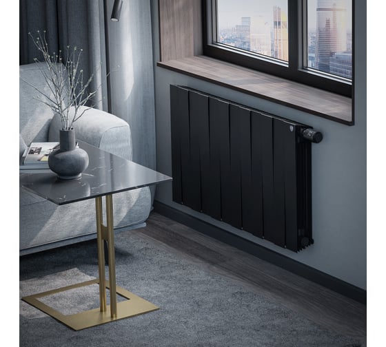 Радиатор ROYAL THERMO PianoForte 500 Noir Sable VDR80 - 12 секций НС-1506366