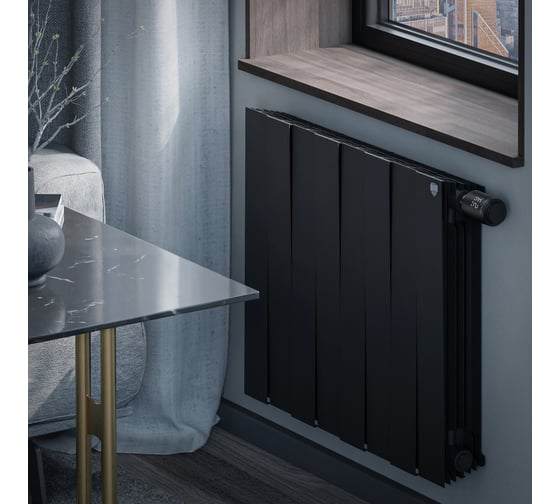 Радиатор ROYAL THERMO PianoForte 500 Noir Sable VDR80 - 8 секций НС-1506369