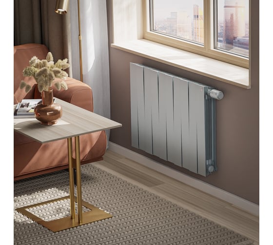 Радиатор ROYAL THERMO PianoForte 500 Silver Satin VDR80 - 10 секций НС-1506370