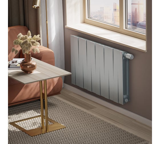 Радиатор ROYAL THERMO PianoForte 500 Silver Satin VDR80 - 12 секций НС-1506371