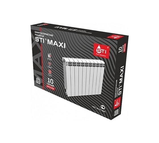Радиатор STI BIMETAL MAXI 500/100 10 секций ТТ000014709