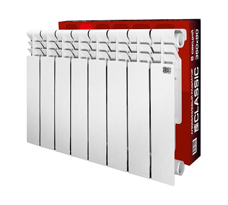 Радиатор STI AL 350/80 8 секций Т0000001027