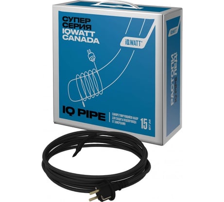 Комплект для обогрева труб IQWATT IQ PIPE-16м 039498