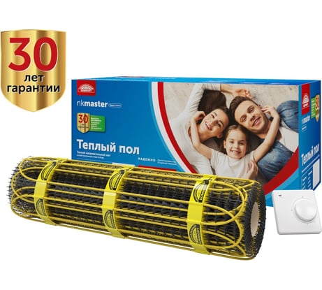 Комплект теплого пола Национальный комфорт Мастер с терморегулятором 2НК 600-4,0 060838 2228661