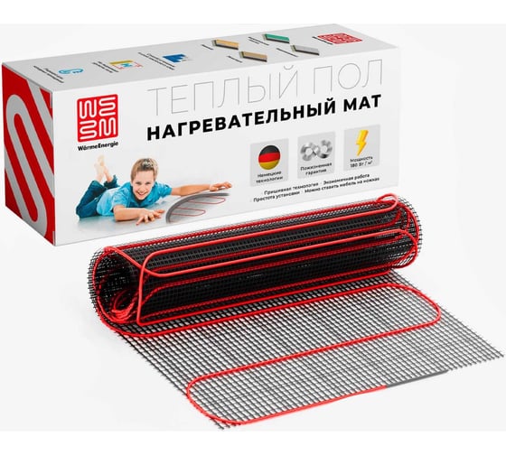 Нагревательный мат Warmeenergie hm-180-10m2 WE-HM-10/1800