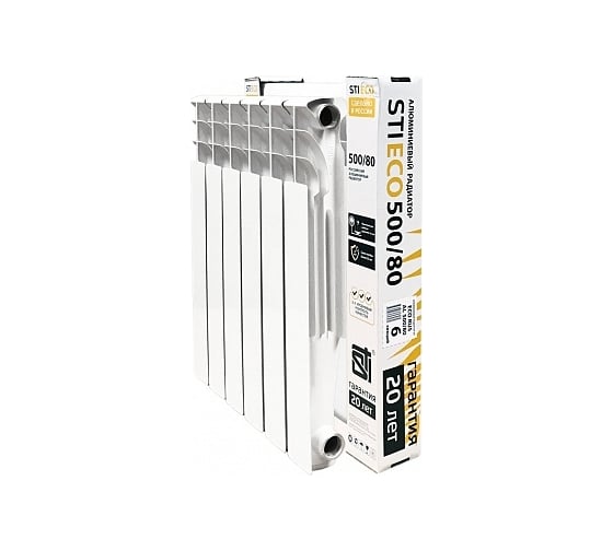 Радиатор STI AL ECO RUS 500/80 6 сек. ТТ000015888