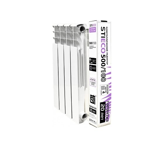 Радиатор STI BIMETAL ECO RUS 500/100 4 секций ТТ000015902 1