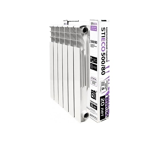 Радиатор STI BIMETAL ECO RUS 500/80 6 секций ТТ000015898 1
