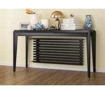 Трубчатый радиатор с прямоугольным профилем 60x30 GUARDO RETTA 6P 580 мм высотой, 1200 мм шириной, 12 секций, нижнее правое подключение, 6P-1200-12 NK-GOR-R RAL9005 черный матовый 6P-1200-12 NK-GOR-R R9005(M)