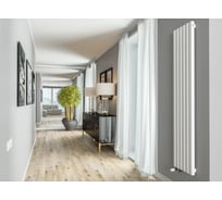 Трубчатый радиатор GUARDO квадратным 4P-1800-07 BK-VER R9016(M)