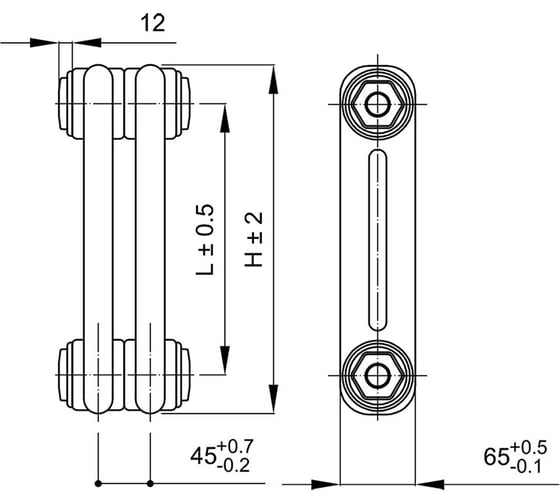 Радиатор IRSAP TESI 21800/12 CL.01 белый T30 RR218001201A430N01