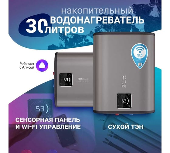 Накопительный водонагреватель Термекс Fora 30 (pro) wi-fi ЭдЭБ04156