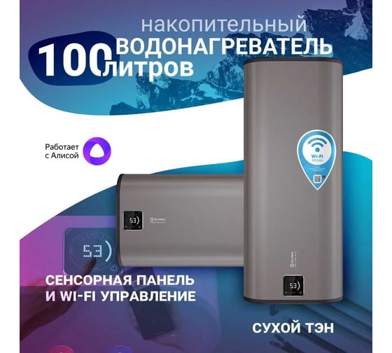 Накопительный водонагреватель Термекс Fora 100 (pro) wi-fi ЭдЭБ04159