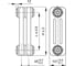 Стальной трубчатый радиатор IRSAP TESI/3 565 EL26 CL.01 T30/RR305652601A430N01 3