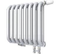 Радиатор стальной 2 трубчатый ROMMER rst 2030/08 нижнее правое подключение белый (в комплекте 4 кронштейна) RG0091E42FE56B