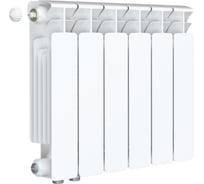Биметаллический радиатор RIFAR BASE 350 6 секций, боковое подключение RAN30H1KQ5RDL6
