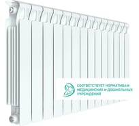 Биметаллический радиатор RIFAR MONOLIT 500 14 секций, боковое подключение RQLAGK1B4V3IG8