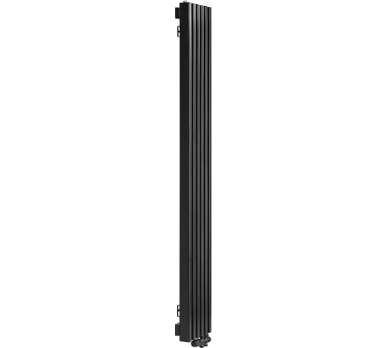 Вертикальный радиатор c нижним подключением, ARBIOLA Compact V 1800-63-04 VR, RAL 9005 матовый черный 254609