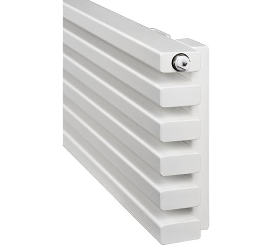 Горизонтальный радиатор c нижним подключением ARBIOLA Compact Gorizont V 2500-63-04 секции, GVR, RAL 9016 матовый белый 258048