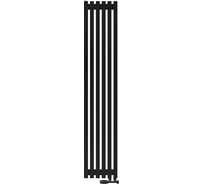 Вертикальный радиатор c нижним подключением, Arbiola Ritmo V 1800-40-06 VR, RAL 9005 матовый черный 262056