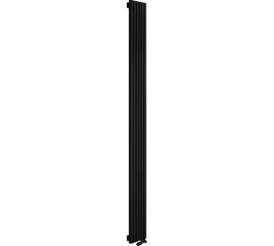 Вертикальный радиатор c нижним подключением, Arbiola Ritmo V 1800-40-06 VR, RAL 9005 матовый черный 262056