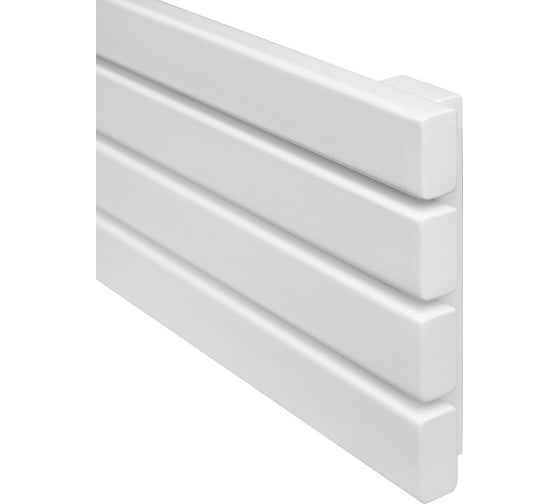 Горизонтальный радиатор ARBIOLA Liner Gorizont V 1500-36-04 4 секции, c нижним подключением, GVR, RAL 9016 матовый белый 258369