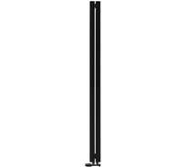 Вертикальный радиатор c нижним подключением Arbiola Mono V 1800-60-02 VR, RAL 9005 матовый черный 266663