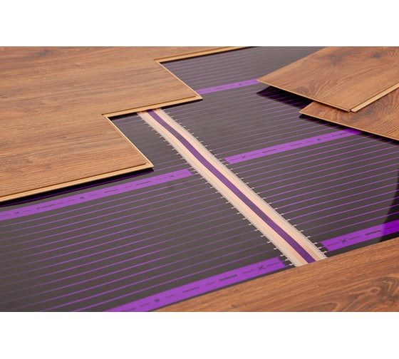 Комплект теплого пола VIOLET FLOOR 210 14 кв.м, шир. 0,5 м, с механическим терморегулятором VLT1000242