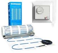 Комплект: w160-030 нагревательный мат, gm-109 терморегулятор белый Harmann W160-030(GM-109)