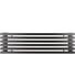 Стальной трубчатый радиатор Loten Grey Z 1750 10 секций, черный RAL9005, нижнее подключение 061817 1