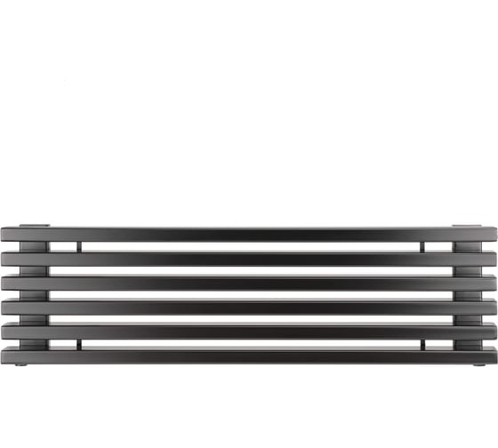 Радиатор стальной трубчатый Loten Grey Z 1750 6 секций, черный RAL9005, нижнее подключение 061801 1