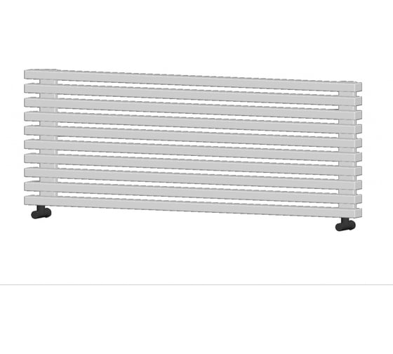 Стальной трубчатый радиатор Loten Grey V 1750 8 секций, белый RAL9016, нижнее подключение 061584 1