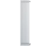 Стальной трубчатый радиатор Loten Grey V 1750 4 секций, белый RAL9016, боковое подключение 061564