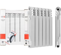 Биметаллический радиатор ATM THERMO 500 4 секции BiM50080-4