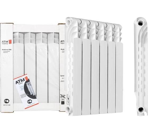 Алюминиевый радиатор ATM THERMO 500 12 cекций AL50080-12