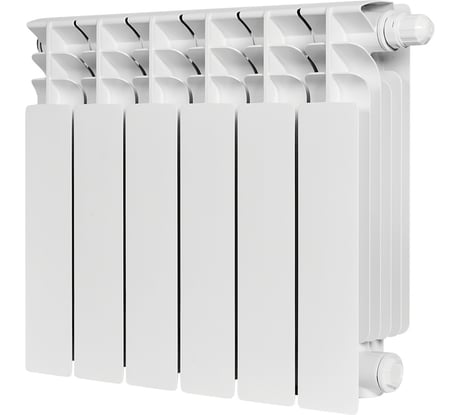 Биметаллический радиатор STOUT SRB-3320-035006 TITAN VENTIL 350 6 секций, нижнее подключение RG0092N2BGINJ8