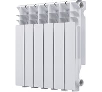 Радиатор Radena алюминиевый высота 500мм, глубина 100мм, 6 секций 008010226