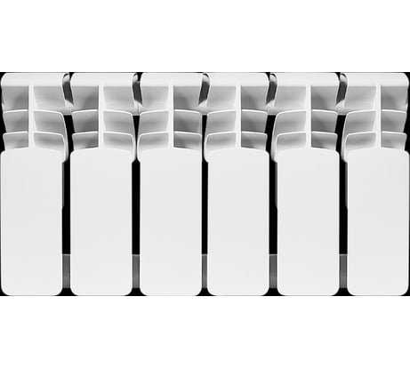 Биметаллический радиатор ROMMER Plus BM 200 6 секций RG008UKJVD82FG