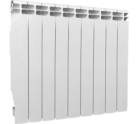 Радиатор алюминиевый Теплоприбор, с межосевым расстоянием 500мм, 9 секций AR1-500/09