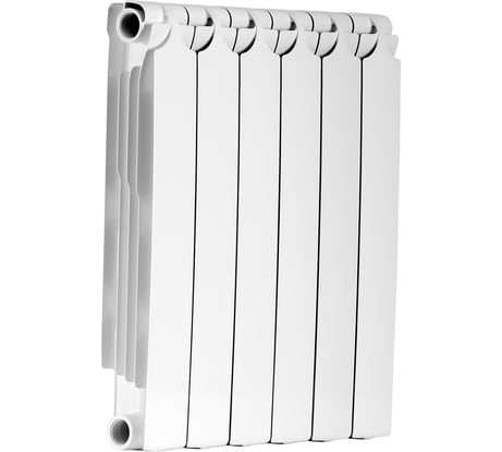 Биметаллический радиатор Теплоприбор, 6 секций, обогрев 11,4 м², BR1-500/06