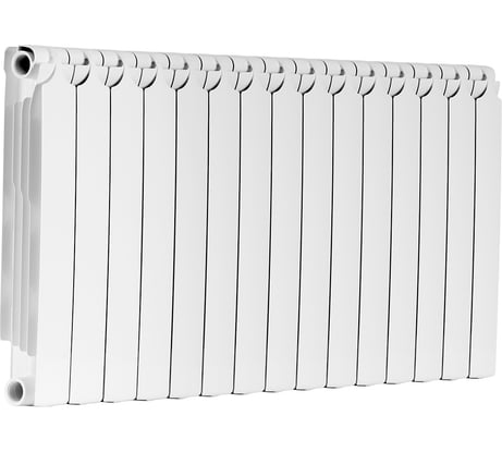 Биметаллический радиатор Теплоприбор, 15 секций, обогрев 28,5 м², BR1-500/15