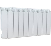 Биметаллический радиатор Теплоприбор, 10 секций, обогрев 13,4 м², BR1-350/10