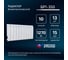 Биметаллический радиатор Теплоприбор, 10 секций, обогрев 13,4 м², BR1-350/10 3